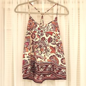 Hollister Floral Sleeveless Blouse